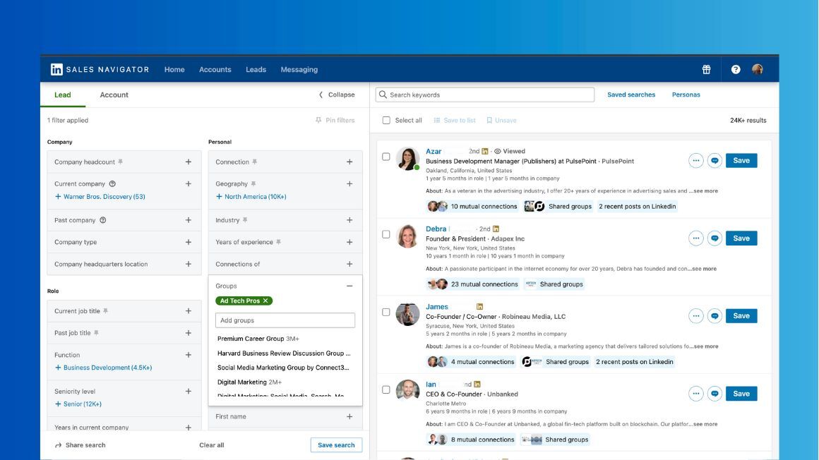 Extract profiles from your LinkedIn Groups with Skrapp.io