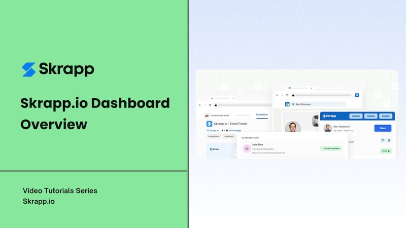 Skrapp.io leads dashboard